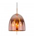 Modern Hanging Pendant Copper 4 Light  with Glass Shade, E14 - 1