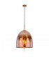 Modern Hanging Pendant Copper 4 Light  with Glass Shade, E14 - 2