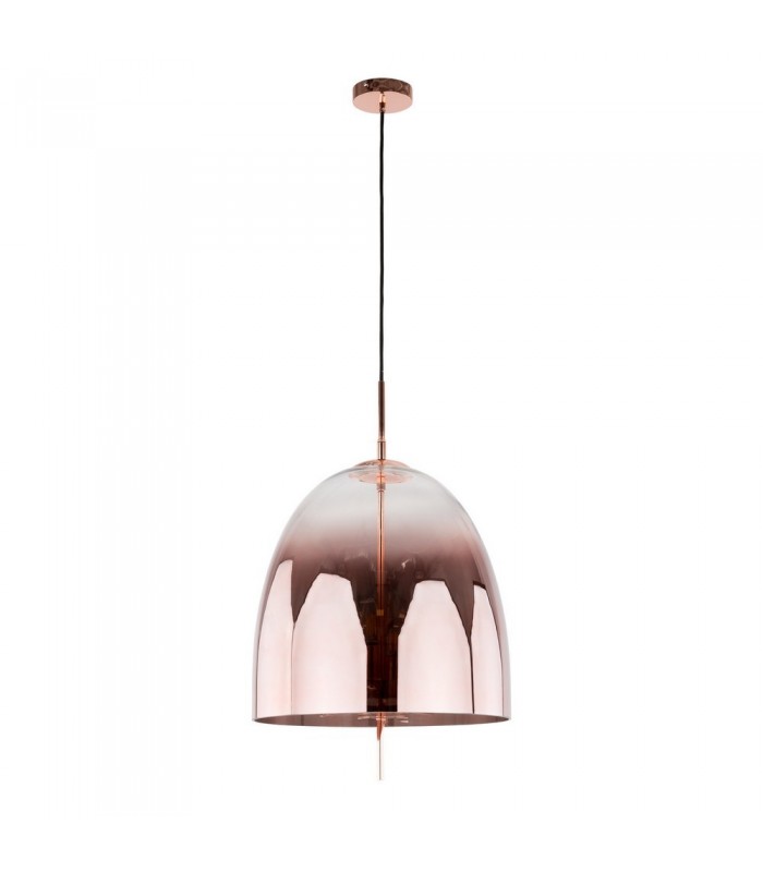 Modern Hanging Pendant Copper 4 Light  with Glass Shade, E14 - 3