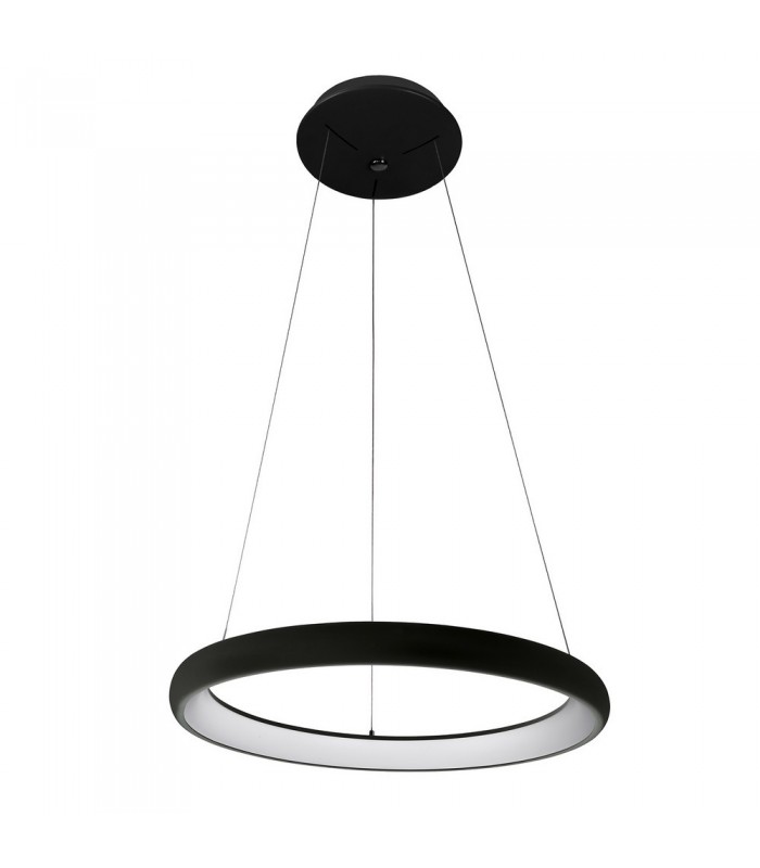 Modern LED Hanging Pendant Black, Warm White 3000K 2200lm - 1