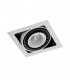 Modern Technical LED Recessed Ceiling Matt White, Black, warm White 3000K 1340lm - 1