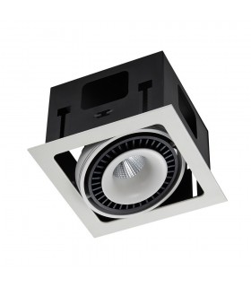 Modern Technical LED Recessed Ceiling Matt White, Black, warm White 3000K 1340lm - 2
