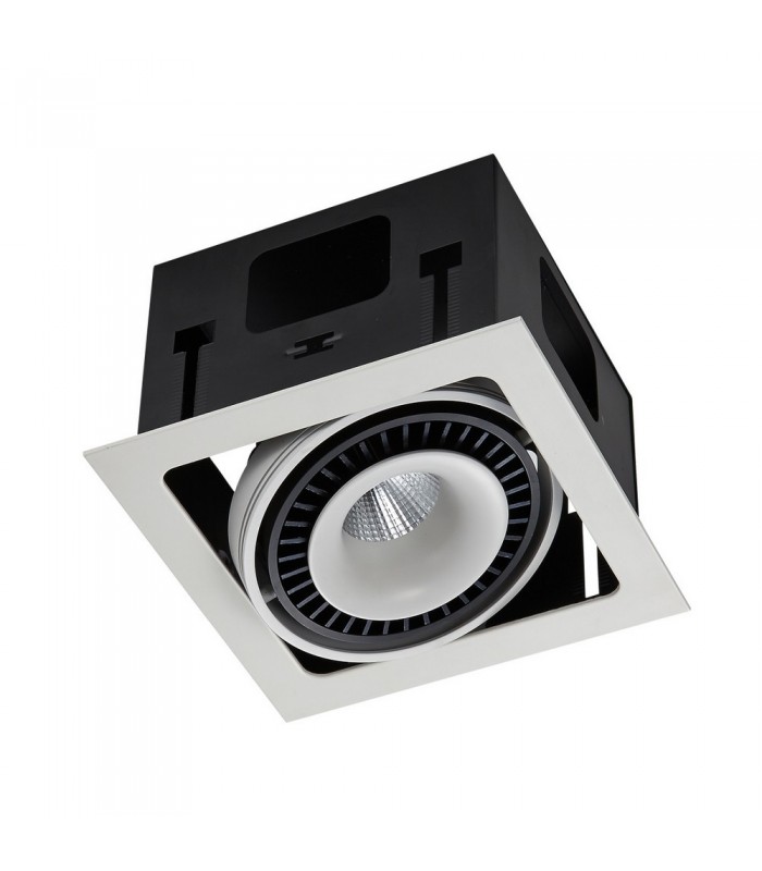 Modern Technical LED Recessed Ceiling Matt White, Black, warm White 3000K 1340lm - 2