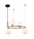 Modern Hanging Pendant Golden 4 Light  with White Shade, G9 - 1