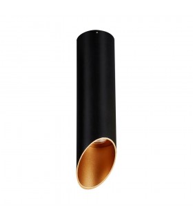 Modern Technical LED Surface Mounted Black, Gold, warm White 3000K 520lm - 1