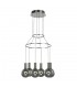Modern LED Hanging Pendant Chrome, Warm White 3000K 1260lm Dimmable - 1