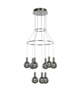 Modern LED Hanging Pendant Satin, Warm White 3000K 1890lm Dimmable - 1
