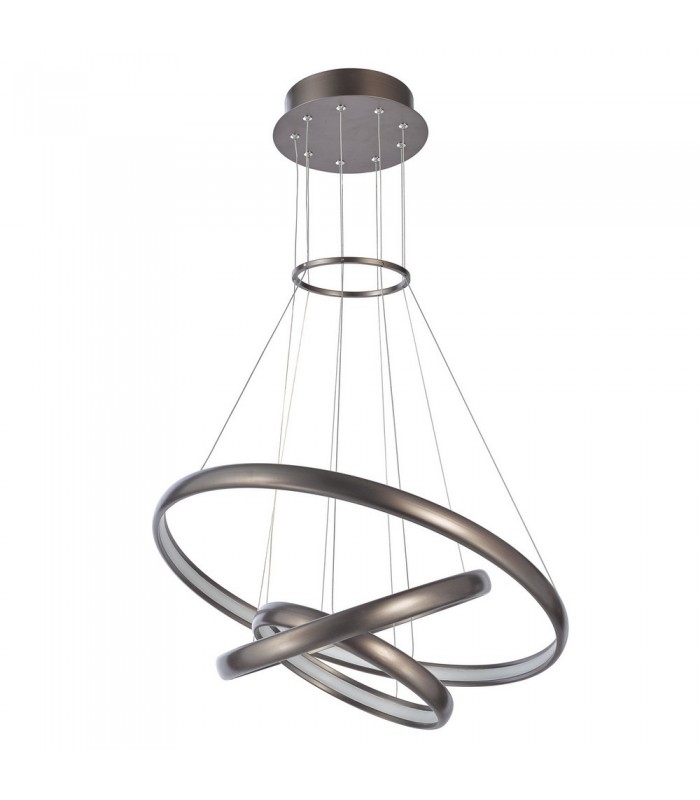 Modern LED Hanging Pendant Coffee, Warm White 3000K 4240lm, IP44 Dimmable - 1