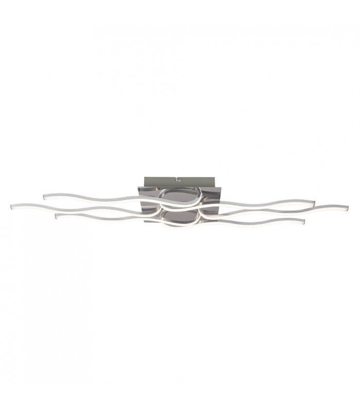Modern LED Ceiling Lamp Chrome, Warm White 3000K 2700lm - 1