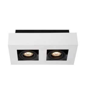 Modern Surface Mounted White, Black 2 Light , GU10 - 1