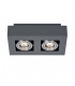 Modern Surface Mounted Black Aluminum 2 Light , GU10 - 1