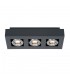 Modern Surface Mounted Black Aluminum 3 Light , GU10 - 1