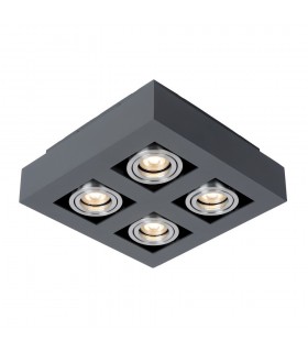 Modern Surface Mounted Black Aluminum 4 Light , GU10 - 1
