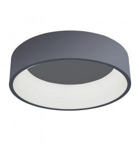 Modern LED Flush Ceiling Light Gray, Warm White 3000K 1760lm - 1