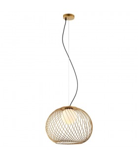 Modern Hanging Pendant Golden 1 Light  with White Shade, E27 - 2