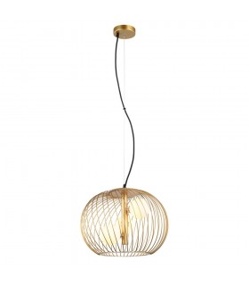 Modern Hanging Pendant Golden 3 Light  with Gold, White Shade, G9 - 2