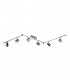 Modern LED Spotlights Chrome, Warm White 3000K 3000lm - 1