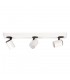 Modern Spotlights White, Black 3 Light  with Aluminum, White Shade, GU10 - 1