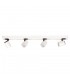 Modern Spotlights White, Black 4 Light  with Aluminum, White Shade, GU10 - 1
