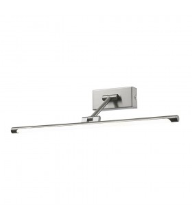 Modern LED Picture Lamp Satin Nickel, Warm White 3000K 560lm - 1