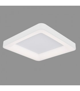 Modern LED Flush Ceiling Light White, Warm White 3000K 2750lm Dimmable - 2