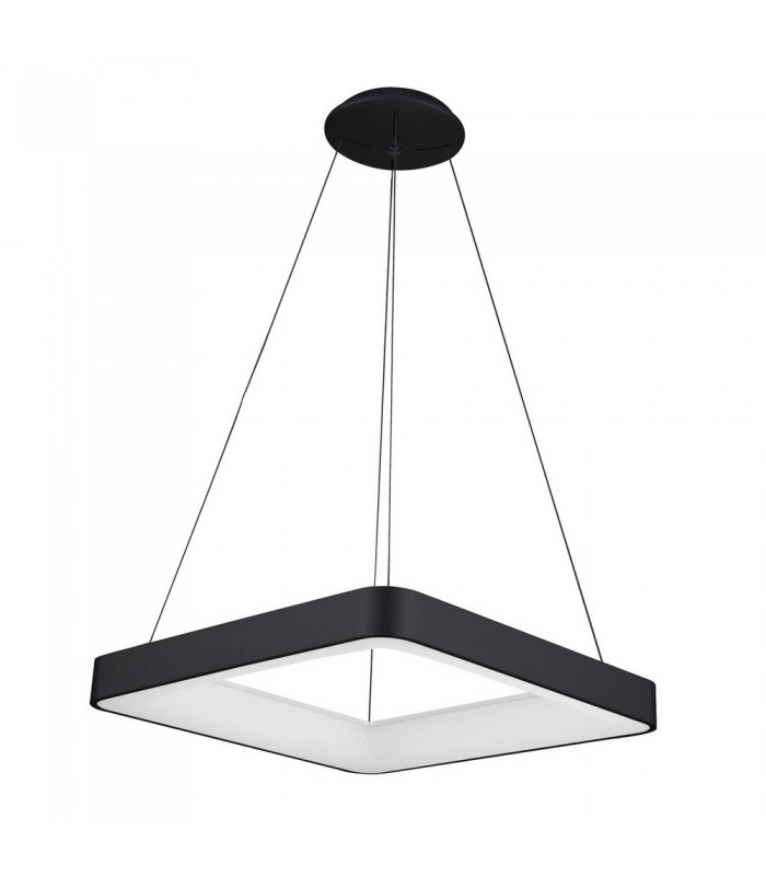 Modern LED Hanging Pendant Black, Warm White 3000K 2750lm Dimmable - 1