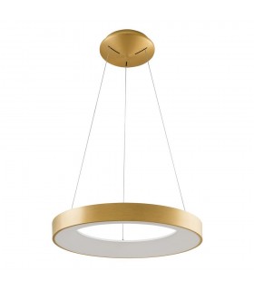 Modern LED Hanging Pendant Brushed Gold, Warm White 3000K 2200lm - 1