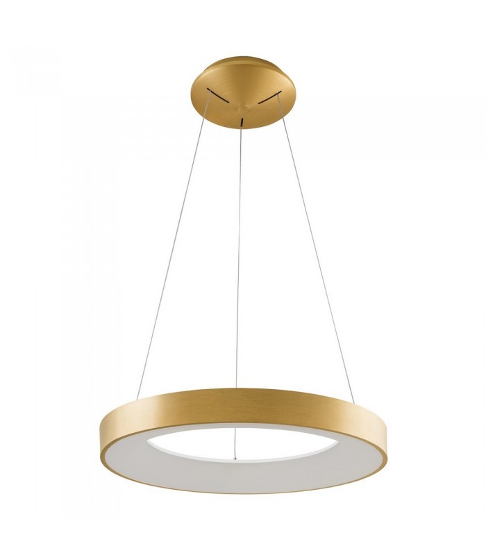 Modern LED Hanging Pendant Brushed Gold, Warm White 3000K 2200lm - 1