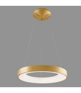 Modern LED Hanging Pendant Brushed Gold, Warm White 3000K 2200lm - 2