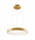 Modern LED Hanging Pendant Brushed Gold, Warm White 3000K 2200lm - 3