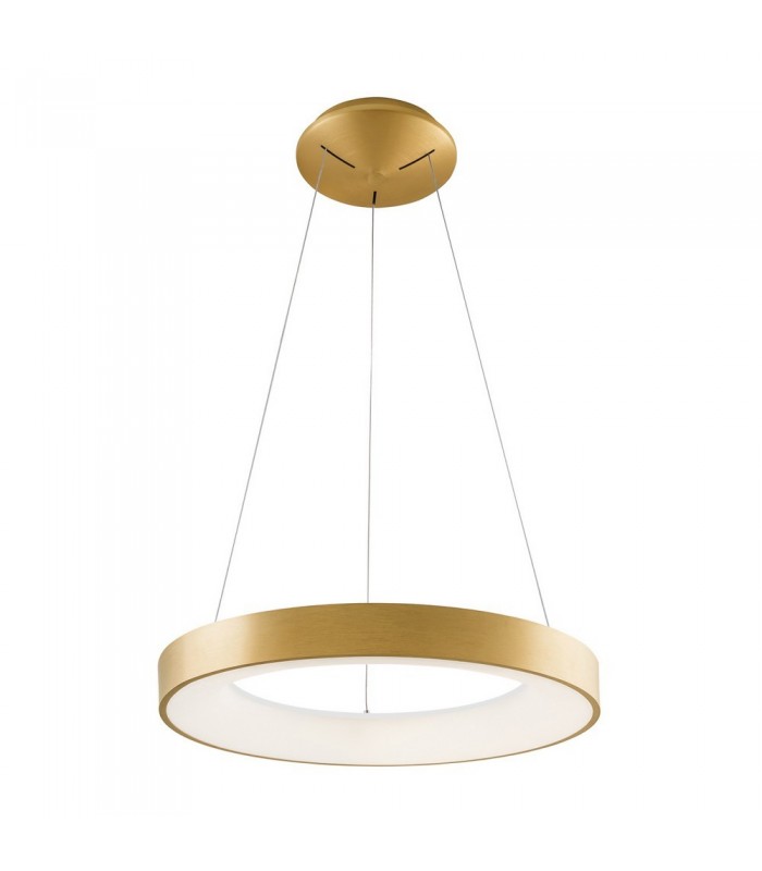 Modern LED Hanging Pendant Brushed Gold, Warm White 3000K 2200lm - 3
