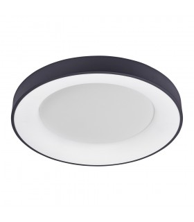 Modern LED Flush Ceiling Light Black, Warm White 3000K 2750lm - 1