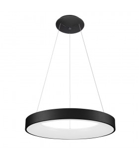 Modern LED Hanging Pendant Black, Warm White 3000K 2750lm - 1