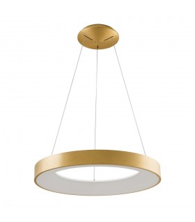 Modern LED Hanging Pendant Brushed Gold, Warm White 3000K 2750lm - 1