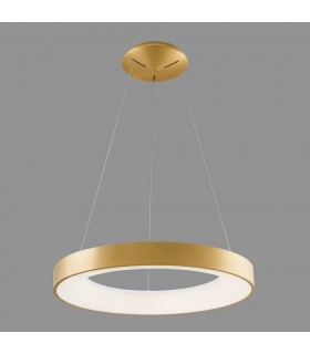 Modern LED Hanging Pendant Brushed Gold, Warm White 3000K 2750lm - 2