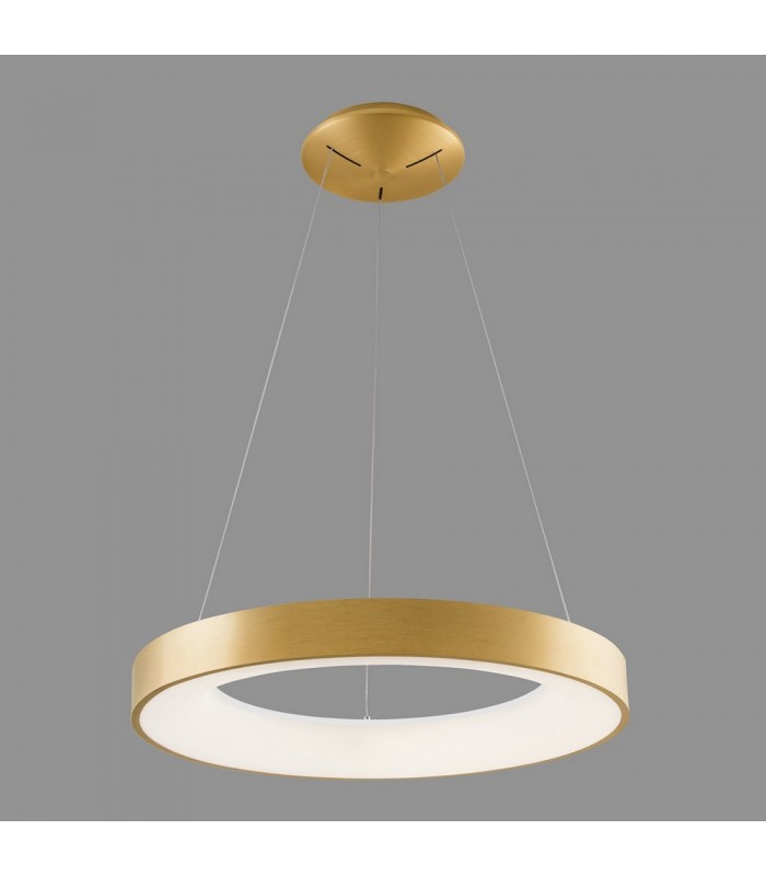 Modern LED Hanging Pendant Brushed Gold, Warm White 3000K 2750lm - 2
