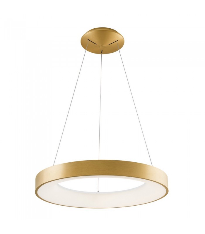 Modern LED Hanging Pendant Brushed Gold, Warm White 3000K 2750lm - 3