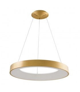 Modern LED Hanging Pendant Brushed Gold, Warm White 3000K 4400lm - 1