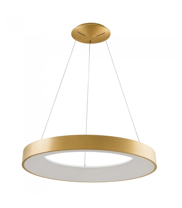 Modern LED Hanging Pendant Brushed Gold, Warm White 3000K 4400lm - 1