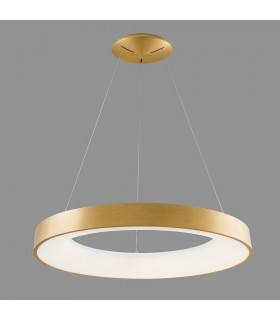 Modern LED Hanging Pendant Brushed Gold, Warm White 3000K 4400lm - 2