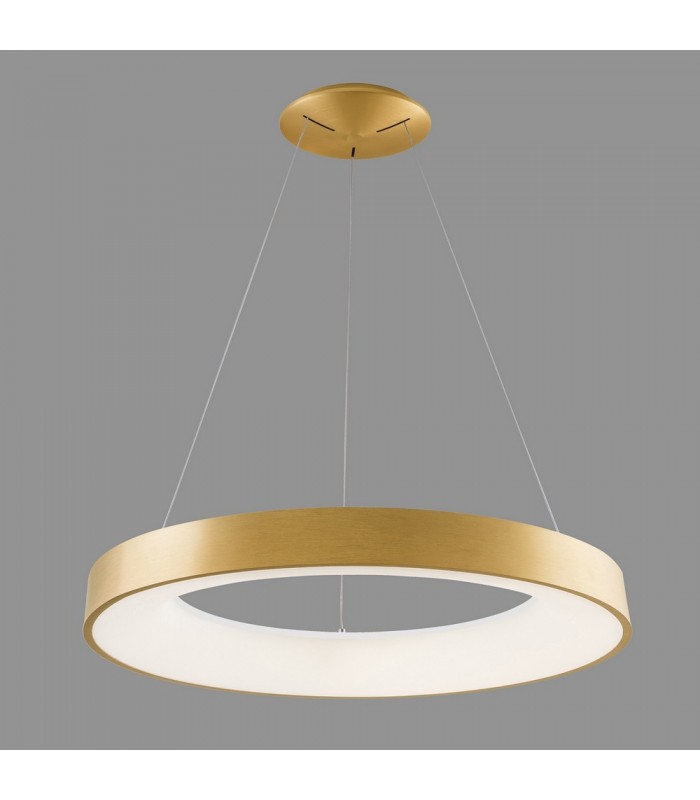 Modern LED Hanging Pendant Brushed Gold, Warm White 3000K 4400lm - 2