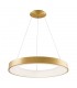 Modern LED Hanging Pendant Brushed Gold, Warm White 3000K 4400lm - 3