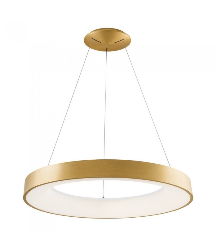 Modern LED Hanging Pendant Brushed Gold, Warm White 3000K 4400lm - 3