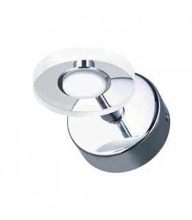 Modern LED Wall Lamp Chrome, Warm White 3000K 210lm - 1