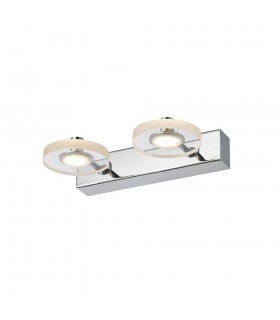Modern LED Wall Lamp Chrome, Warm White 3000K 420lm - 1