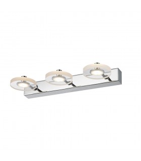 Modern LED Wall Lamp Chrome, Warm White 3000K 630lm - 1