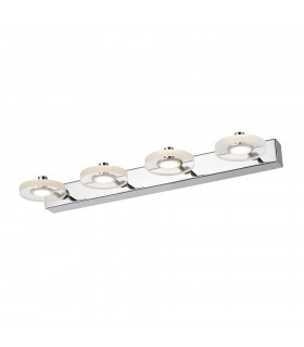 Modern LED Wall Lamp Chrome, Warm White 3000K 840lm - 1