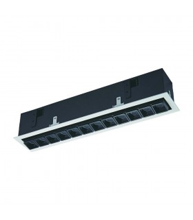 Modern Technical LED Recessed Ceiling White, Black, warm White 3000K 1510lm - 2