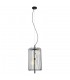 Modern Hanging Pendant Black 3 Light  with Black, White Shade, G9 - 2