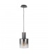 Modern Hanging Pendant Black, Smoky 1 Light  with Glass Shade, E27 - 2